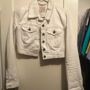 Free People white denim jacket 2